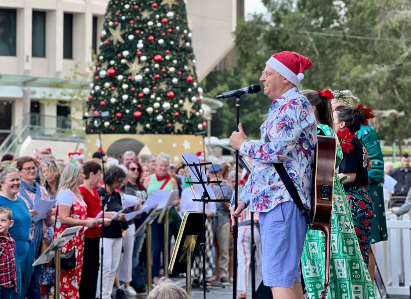 Lead Singer of Choir 'One Song Sing - How To Make Gravy Christmas 2023.